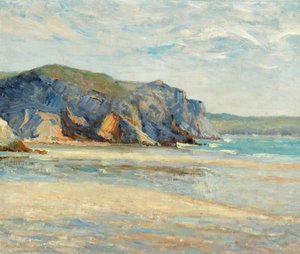 Het strand in Morgat, Finistère, 1899